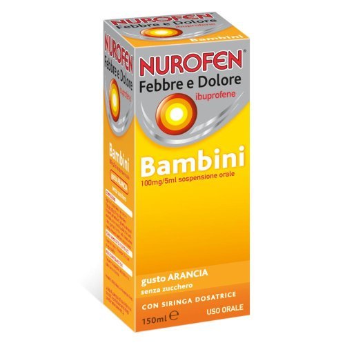 NUROFEN FEBBRE D*BB100MG/5ML A - SCAD. 11/2026 - farmaco antinfiammatorio utile per ridurre il dolore, la febbre e l'infiammazione