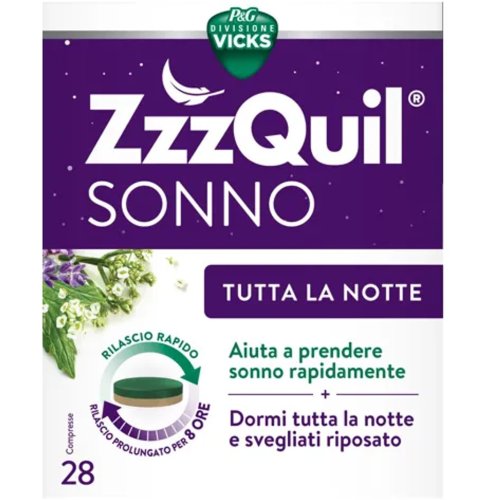 VICKS ZZZQUIL SONNO TUTTA28CPR