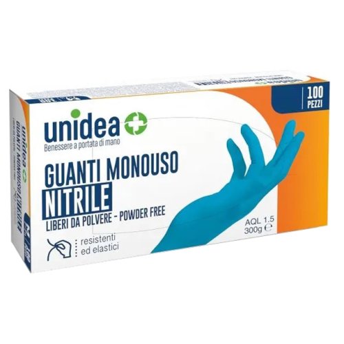 UNIDEA GUANTI S/POLV NIT  S      100 PZ