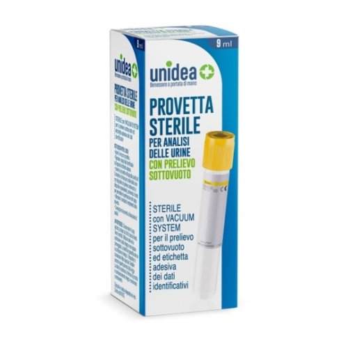 UNIDEA PROVETTA URINE SOTTOVUOTO 9  ML