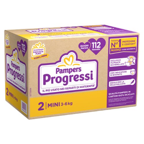 PAMPERS PROG.2 MINI 3-6KG 112PZ(