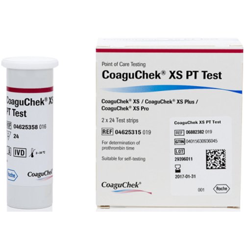 COAGUCHEK XS PT TEST   AV 4625315 48 TES