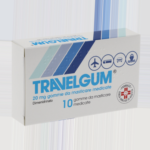 TRAVELGUM 10GOMME MAST 20MG