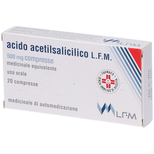 ACIDO ACETIL500MG20CPR LFM