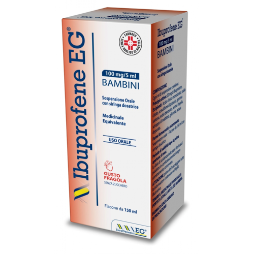 IBUPROFENE EG BB 150ML FRAGOLA