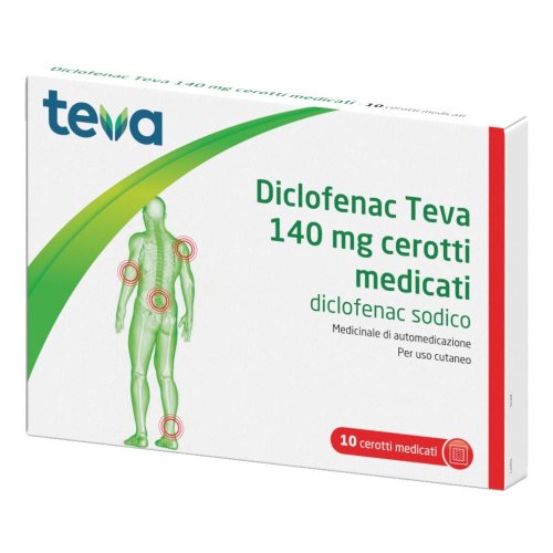 DICLOFENAC 140MG 10CER TEV