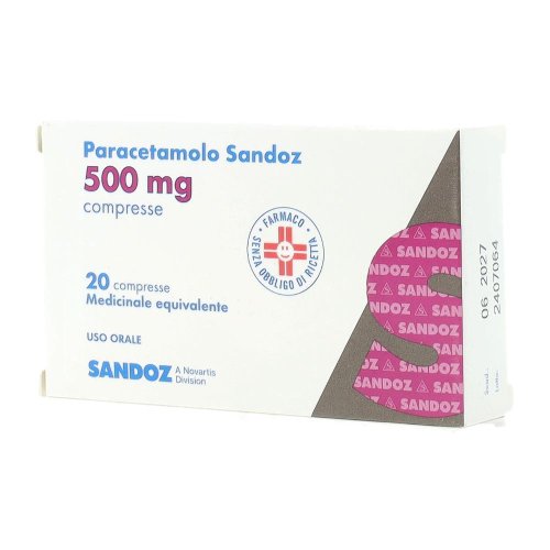 PARACETAMOLO SAND*20CPR 500MG PARACETAMOLO SAND*20CPR 500MG