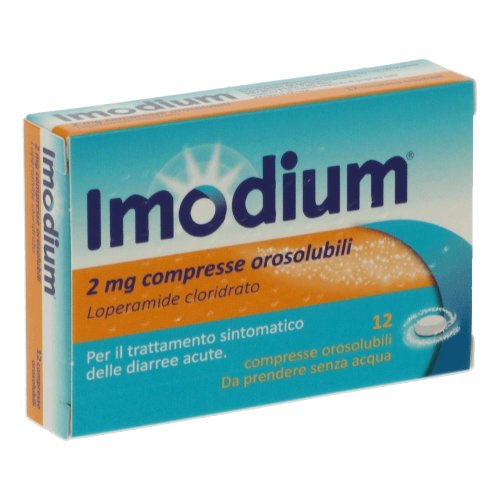 IMODIUM*12CPR OROSOL 2MG - Trattamento della diarrea occasionale acuta