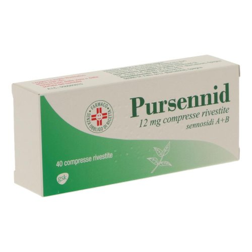 PURSENNID*40CPR RIV 12MG - Medicinale indicato per il trattamento di breve durata della stitichezza occasionale PURSENNID*40CPR RIV 12MG - Medicinale indicato per il trattamento di breve durata della stitichezza occasionale