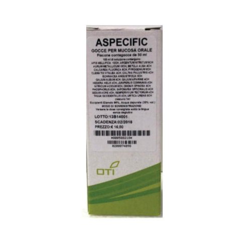 ASPECIFIC COMPOSTO GOCCE 50ML - Rimedio omeopatico per la riattivazione dei sistemi enzimatici endocellulari deputati alla disattivazione, neutralizzazione e espulsione delle tossine