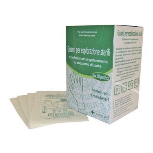 GUANTI X ESPLORAZ STERIL  FARMAC 100 PIC