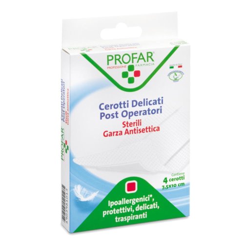 PROFAR MEDICAZIONE P-OP STERILE GARZA A/ADER 7,5X10CM 4PZ