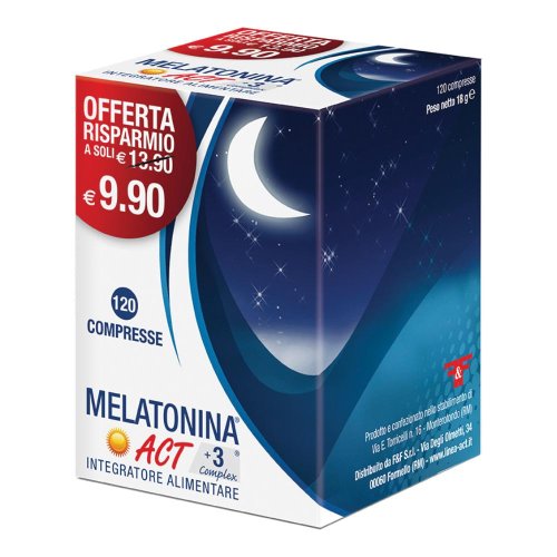 MELATONINA ACT+3 COMPLEX120CPR