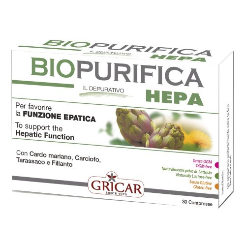 BIOPURIFICA HEPATO 30CPR 15G BIOPURIFICA HEPATO 30CPR 15G
