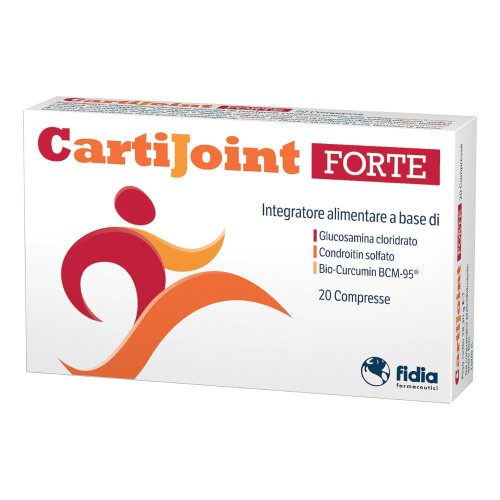 CARTIJOINT FORTE 20 COMPRESSE - integratore per il benessere delle articolazioni,  a base di glucosamina, condroitin solfato e BCM-95