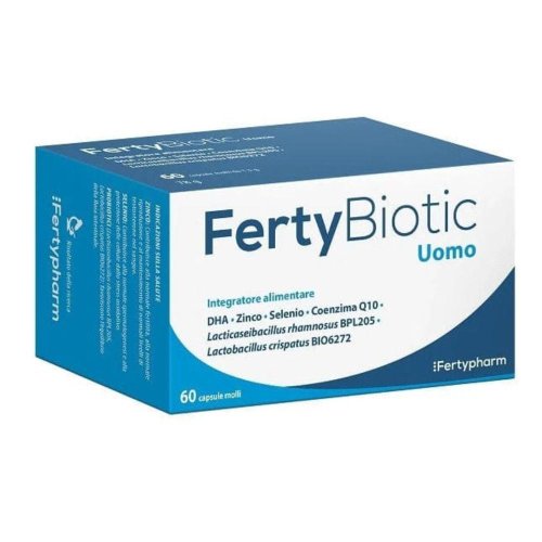 FERTYBIOTIC UOMO 60CPS 78G - Integratore specifico per la fertilit&agrave; degli uomini