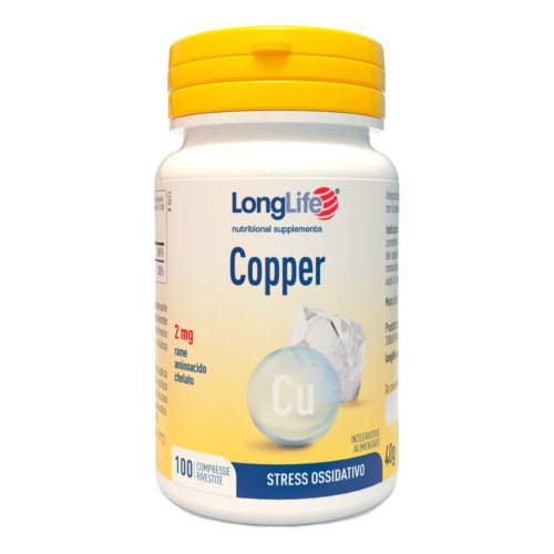 LONGLIFE COPPER 2MG 100CPR RIV LONGLIFE COPPER 2MG 100CPR RIV