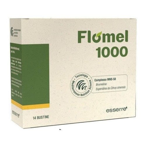 FLOMEL 1000 14BUST - Integratore che aiuta a drenare i liquidi corporei, ridurre la cellulite e favorire il microcircolo