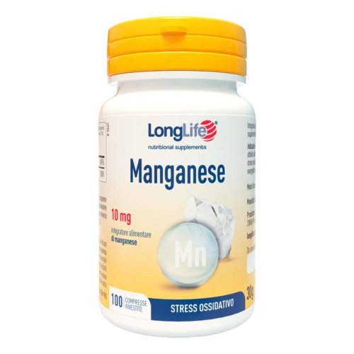 LONGLIFE MANGANESE 100CPR 10MG