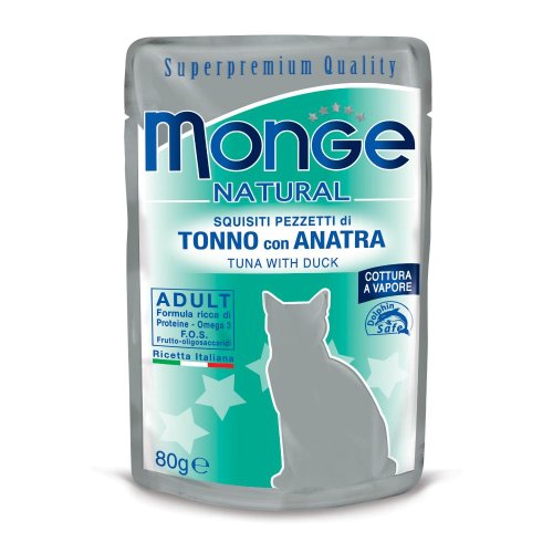 MONGE BUSTE TONNO/ANATRA 80G