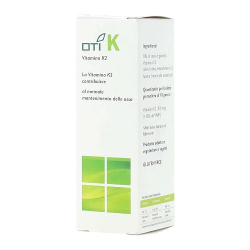OTI K VITAMINA K2 GOCCE 20ML - medicinale omeopatico, utile al normale mantenimento delle ossa e della coagulazione del sangue OTI K VITAMINA K2 GOCCE 20ML - medicinale omeopatico, utile al normale mantenimento delle ossa e della coagulazione del sangue