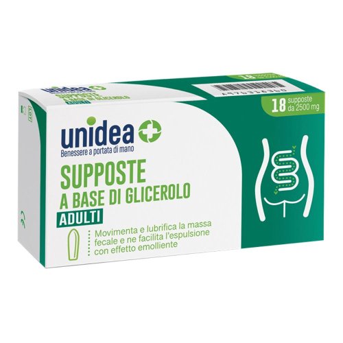UNIDEA SUPPOSTE GLICERINA 2500MG 18  PZ
