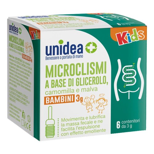 UNIDEA MICROCLISMI KIDS   3MG    6   PZ