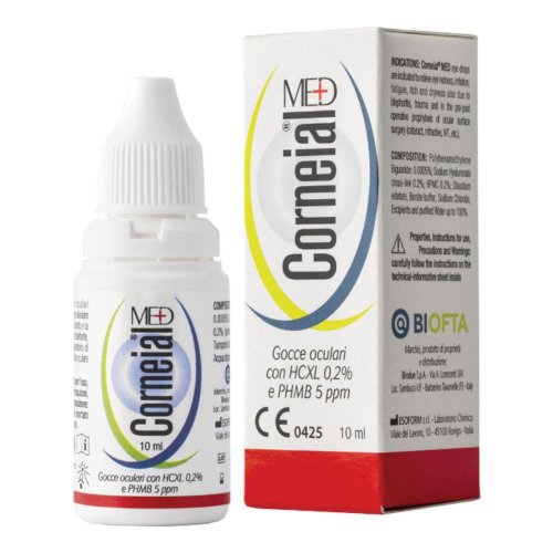 CORNEIAL MED 10ML - Gocce oculari per occhi rossi, irritazione, secchezza oculare, blefarite, trauma e chirurgia cataratta, intravitreale e refrattiva CORNEIAL MED 10ML - Gocce oculari per occhi rossi, irritazione, secchezza oculare, blefarite, trauma e chirurgia cataratta, intravitreale e refrattiva