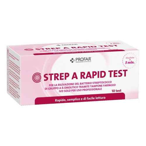 PROFAR TEST STREPTOCOC 10PZ PROF