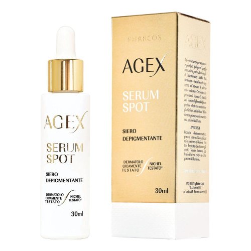 PHARCOS AGEX SERUM SPOT PHARCOS 30ML - Siero depigmentante per trattare l'iperpigmentazione, il colore spento e disomogeneo della pelle 30 ml PHARCOS AGEX SERUM SPOT PHARCOS 30ML - Siero depigmentante per trattare l'iperpigmentazione, il colore spento e disomogeneo della pelle 30 ml
