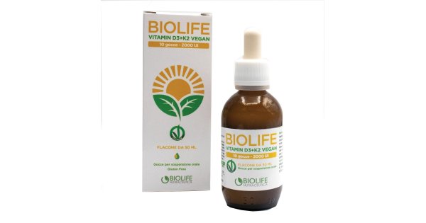 BIOLIFE VIT D3+K2 VEG 50ML