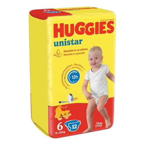 HUGGIES UNISTAR BASE 6 6X12PZ HUGGIES UNISTAR BASE 6 6X12PZ