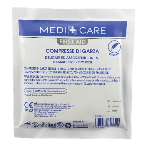 GARZA TNT 10X10CM 25PZ GARZA TNT 10X10CM 25PZ