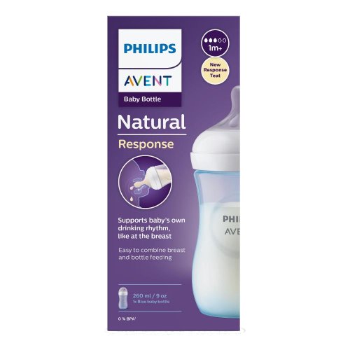 AVENT BIB NAT 3,0 BLU 260ML AVENT BIB NAT 3,0 BLU 260ML