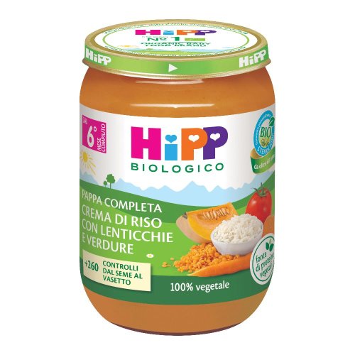 HIPP CREMA RISO LENTICCH VERD