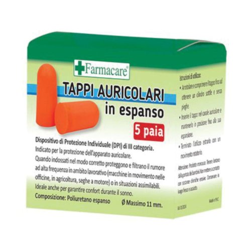 TAPPI AURICOLARI ESPANSO 5PAIA