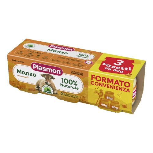 PLASMON OMOG MANZO 3PZ 80G PLASMON OMOG MANZO 3PZ 80G