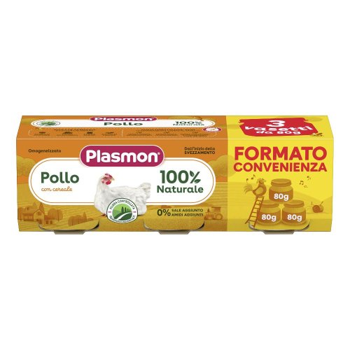 PLASMON OMOG POLLO 3PZ 80G PLASMON OMOG POLLO 3PZ 80G