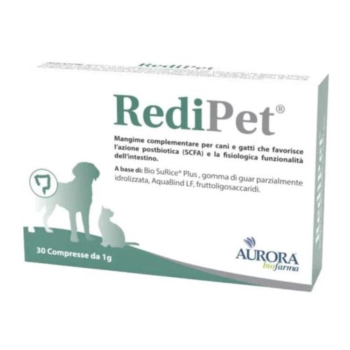 REDIPET 30CPR - Mangime studiato per favorire l'azione postbiotica e la funzionalit&agrave; del tratto gastrointestinale di cani e gatti